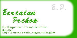 bertalan prekop business card